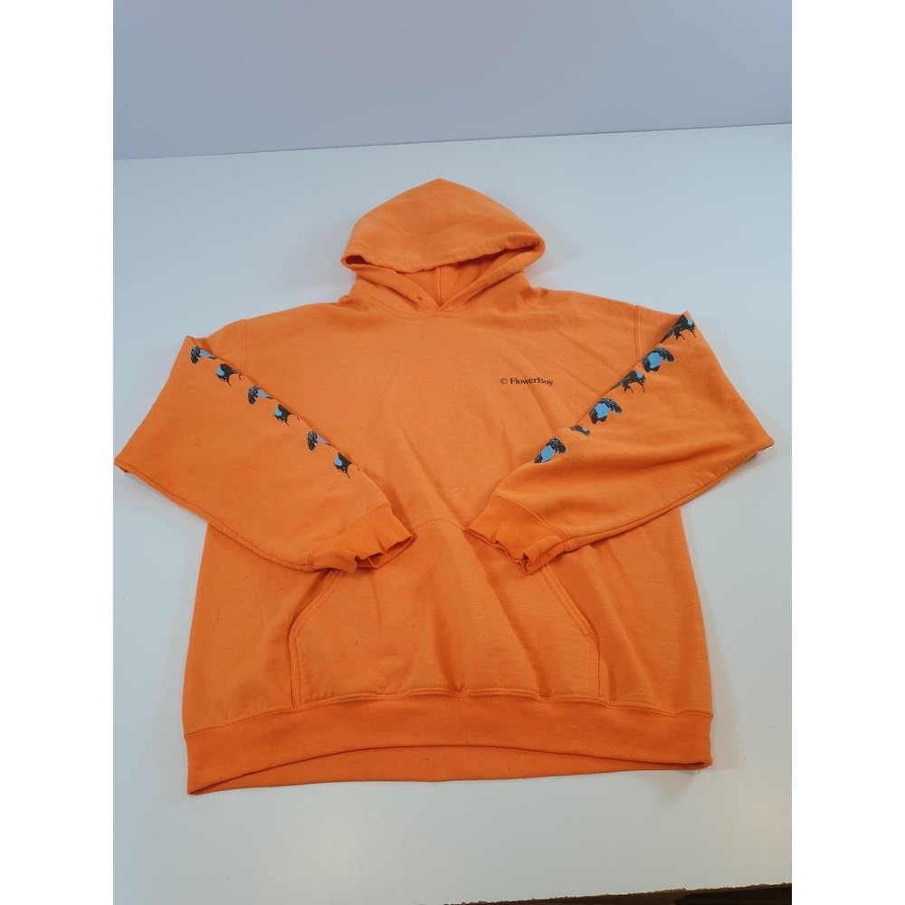 Golf Wang Flower Boy Hoodie Mens Large Orange Save the Bees Pullover Graphic Bee